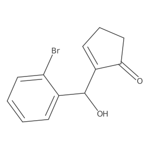 2-((2-Bromophenyl)(hydroxy)methyl)cyclopent-2-en-1-one结构式