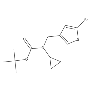 tert-butyl N-[(5-bromothiophen-3-yl)methyl]-N-cyclopropylcarbamate Structure