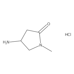 (R)-4-Amino-1-methylpyrrolidin-2-one hydrochloride结构式