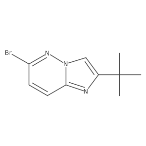 6-Bromo-2-tert-butylimidazo[1,2-b]pyridazine结构式
