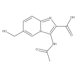 3-Acetamido-6-(hydroxymethyl)imidazo[1,2-a]pyridine-2-carboxylic acid结构式