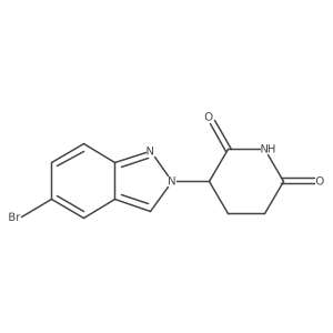 3-(5-Bromo-2H-indazol-2-yl)-2,6-piperidinedione Structure