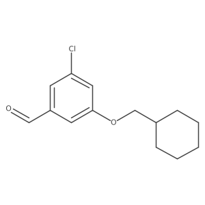 3-Chloro-5-(cyclohexylmethoxy)benzaldehyde结构式