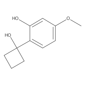 2-(1-Hydroxycyclobutyl)-5-methoxyphenol Structure