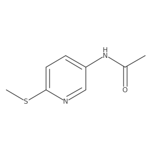 N-[6-(Methylthio)-3-pyridinyl]acetamide Structure