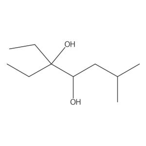 3-Ethyl-6-methylheptane-3,4-diol结构式