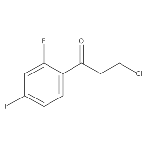 3-Chloro-2'-fluoro-4'-iodopropiophenone结构式