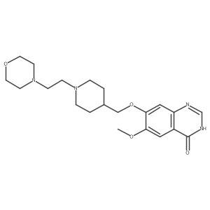 7-((1-(2-Morpholinoethyl)piperidin-4-yl)methoxy)-6-methoxyquinazolin-4(3h)-one结构式