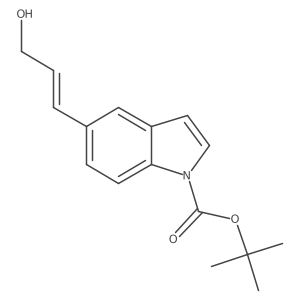 1h-Indole-1-carboxylic acid,5-(3-hydroxy-1-propenyl)-,1,1-dimethylethyl ester Structure