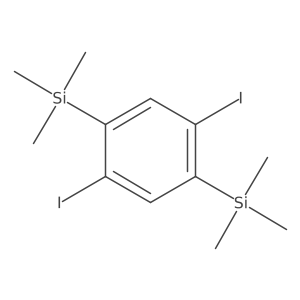 Silane, (2,5-diiodo-1,4-phenylene)bis[trimethyl-结构式