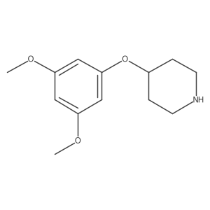 4-(3,5-Dimethoxyphenoxy)piperidine结构式