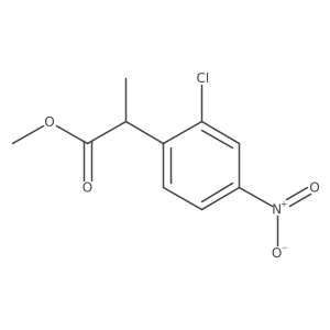 Benzeneacetic acid, 2-chloro-alpha-methyl-4-nitro-, methyl ester Structure