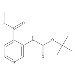 Methyl 3-((tert-butoxycarbonyl)amino)isonicotinate Structure