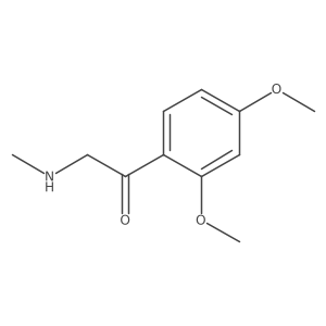 1-(2,4-Dimethoxyphenyl)-2-(methylamino)ethan-1-one结构式