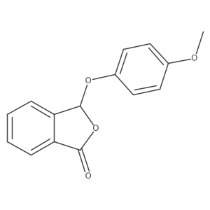3-(4-methoxyphenoxy)-1(3H)-Isobenzofuranone结构式