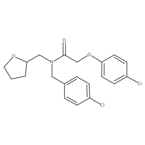 N-(4-chlorobenzyl)-2-(4-chlorophenoxy)-N-(tetrahydrofuran-2-ylmethyl)acetamide结构式
