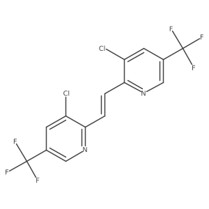 3-chloro-2-[(E)-2-[3-chloro-5-(trifluoromethyl)pyridin-2-yl]ethenyl]-5-(trifluoromethyl)pyridine Structure