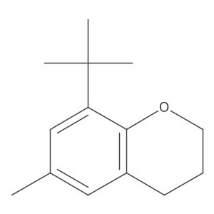 8-(1,1-Dimethylethyl)-3,4-dihydro-6-methyl-2H-1-benzopyran结构式