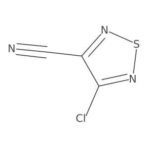 4-Chloro-1,2,5-thiadiazole-3-carbonitrile Structure