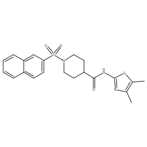 N-(4,5-Dimethyl-2-thiazolyl)-1-(2-naphthalenylsulfonyl)-4-piperidinecarboxamide Structure