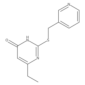 6-ethyl-2-((pyridin-3-ylmethyl)thio)pyrimidin-4(3H)-one Structure