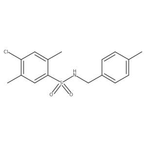 4-chloro-2,5-dimethyl-N-[(4-methylphenyl)methyl]benzene-1-sulfonamide Structure