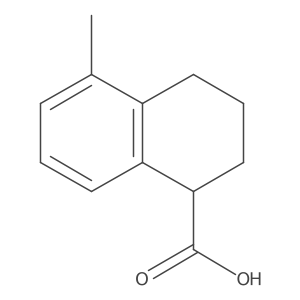 5-Methyl-1,2,3,4-tetrahydronaphthalene-1-carboxylic acid结构式