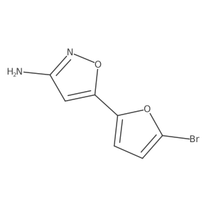 5-(5-Bromofuran-2-yl)isoxazol-3-amine Structure