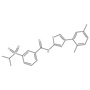 N-(4-(2,5-dimethylphenyl)thiazol-2-yl)-3-(isopropylsulfonyl)benzamide结构式