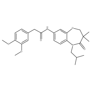 2-(3,4-dimethoxyphenyl)-N-(5-isobutyl-3,3-dimethyl-4-oxo-2,3,4,5-tetrahydrobenzo[b][1,4]oxazepin-8-yl)acetamide结构式