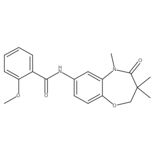 2-methoxy-N-(3,3,5-trimethyl-4-oxo-2,3,4,5-tetrahydrobenzo[b][1,4]oxazepin-7-yl)benzamide Structure
