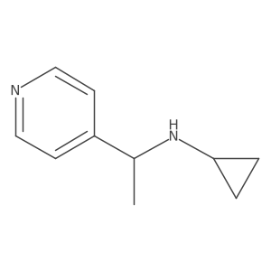 N-[1-(pyridin-4-yl)ethyl]cyclopropanamine结构式