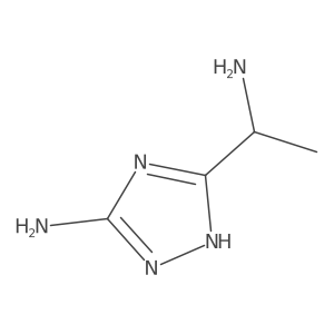3-(1-aminoethyl)-1H-1,2,4-triazol-5-amine Structure