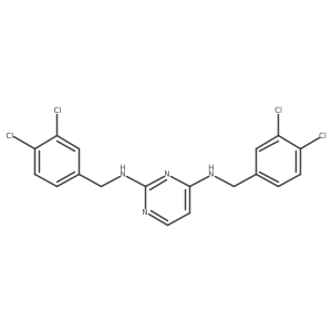 N2,N4-Bis(3,4-dichlorobenzyl)pyrimidine-2,4-diamine Structure