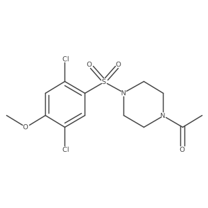 1-[4-(2,5-Dichloro-4-methoxybenzenesulfonyl)piperazin-1-yl]ethan-1-one Structure