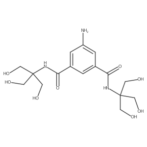 Nc1cc(C(=O)NC(CO)(CO)CO)cc(C(=O)NC(CO)(CO)CO)c1结构式