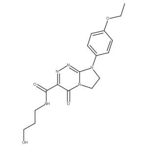 8-(4-ethoxyphenyl)-N-(3-hydroxypropyl)-4-oxo-4,6,7,8-tetrahydroimidazo[2,1-c][1,2,4]triazine-3-carboxamide Structure