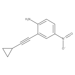 2-(Cyclopropylethynyl)-4-nitroaniline Structure