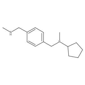 N-methyl-N-[[4-(methylaminomethyl)phenyl]methyl]cyclopentanamine结构式