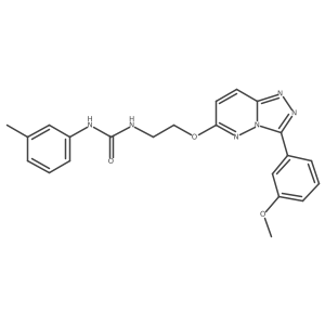 1-(2-((3-(3-Methoxyphenyl)-[1,2,4]triazolo[4,3-b]pyridazin-6-yl)oxy)ethyl)-3-(m-tolyl)urea结构式