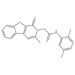 N-(5-fluoro-2-methylphenyl)-2-(2-methyl-4-oxo[1]benzothieno[3,2-d]pyrimidin-3(4H)-yl)acetamide Structure