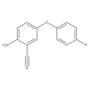 2-Amino-5-(4-fluorophenoxy)benzonitrile结构式