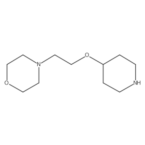 4-[2-(Piperidin-4-yloxy)ethyl]morpholine结构式