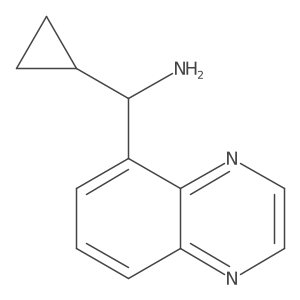 5-Quinoxalinemethanamine, I+/--cyclopropyl- Structure