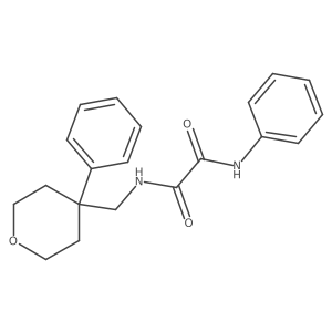 N1-phenyl-N2-((4-phenyltetrahydro-2H-pyran-4-yl)methyl)oxalamide结构式