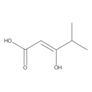 3-Hydroxy-4-methylpent-2-enoic acid结构式