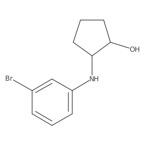 (1S,2S)-2-[(3-bromophenyl)amino]cyclopentan-1-ol Structure