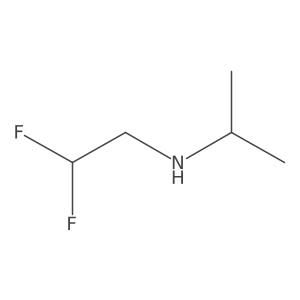 (2,2-Difluoroethyl)(propan-2-yl)amine Structure