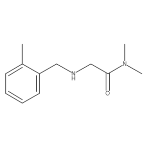 N,N-Dimethyl-2-{[(2-methylphenyl)methyl]amino}acetamide结构式