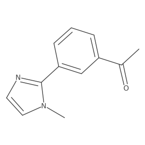 1-[3-(1-Methyl-1H-imidazol-2-yl)phenyl]ethan-1-one Structure